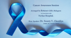 Cancer Awareness session | Navkar Hospital | Rotaract Club, Malegaon